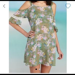 Wonderly Love Letter Cold Shoulder Swim Cover Up